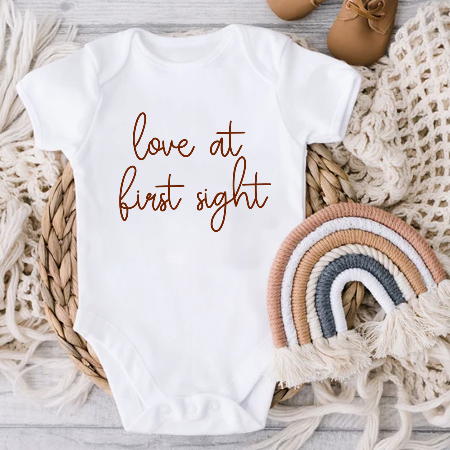 Love At First Sight - New Baby Vest Gift