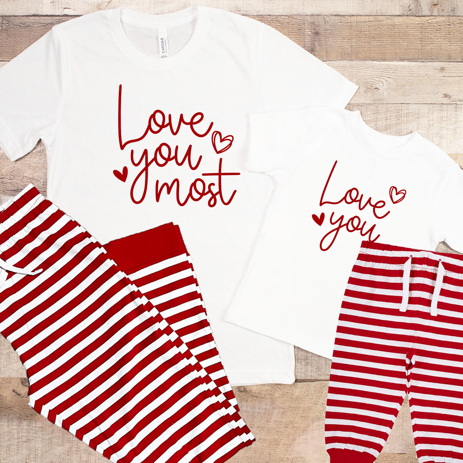 Matching valentine pajamas deals