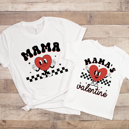 Mama is my Valentine Twinning T-Shirts
