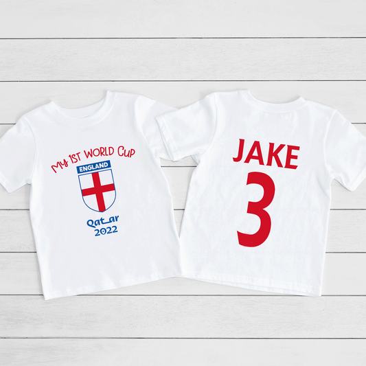 My 1st World Cup 2022 - Personalised England Top