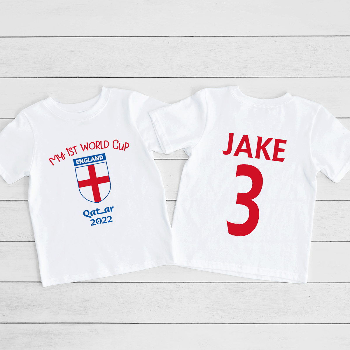 My 1st World Cup 2022 - Personalised England Top