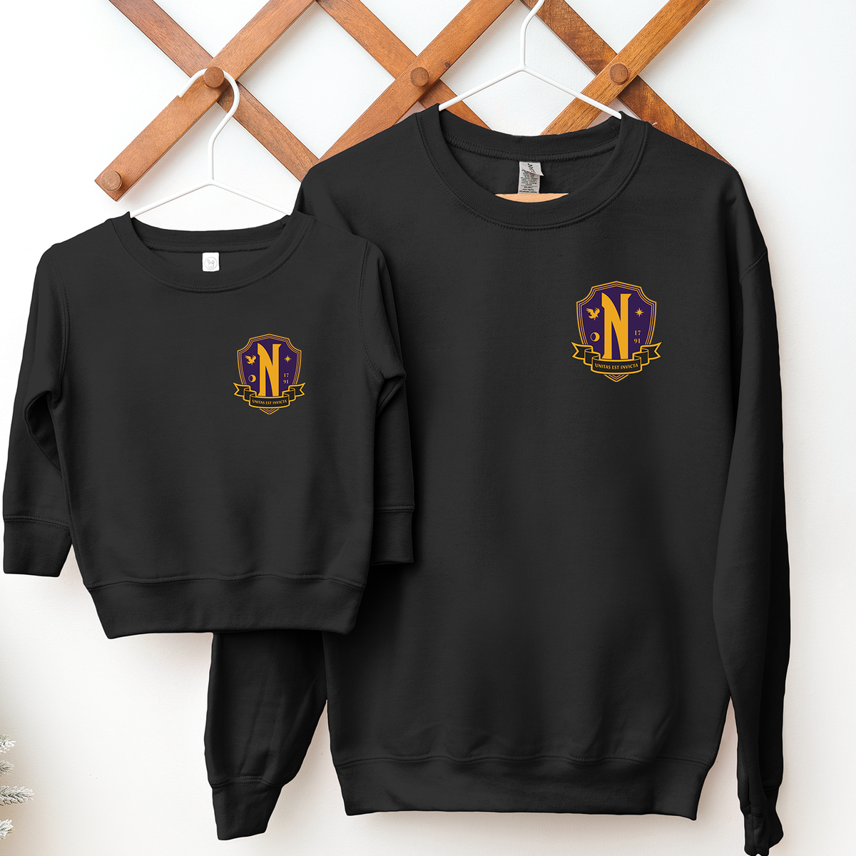 Nevermore Academy Badge - Black Sweatshirt