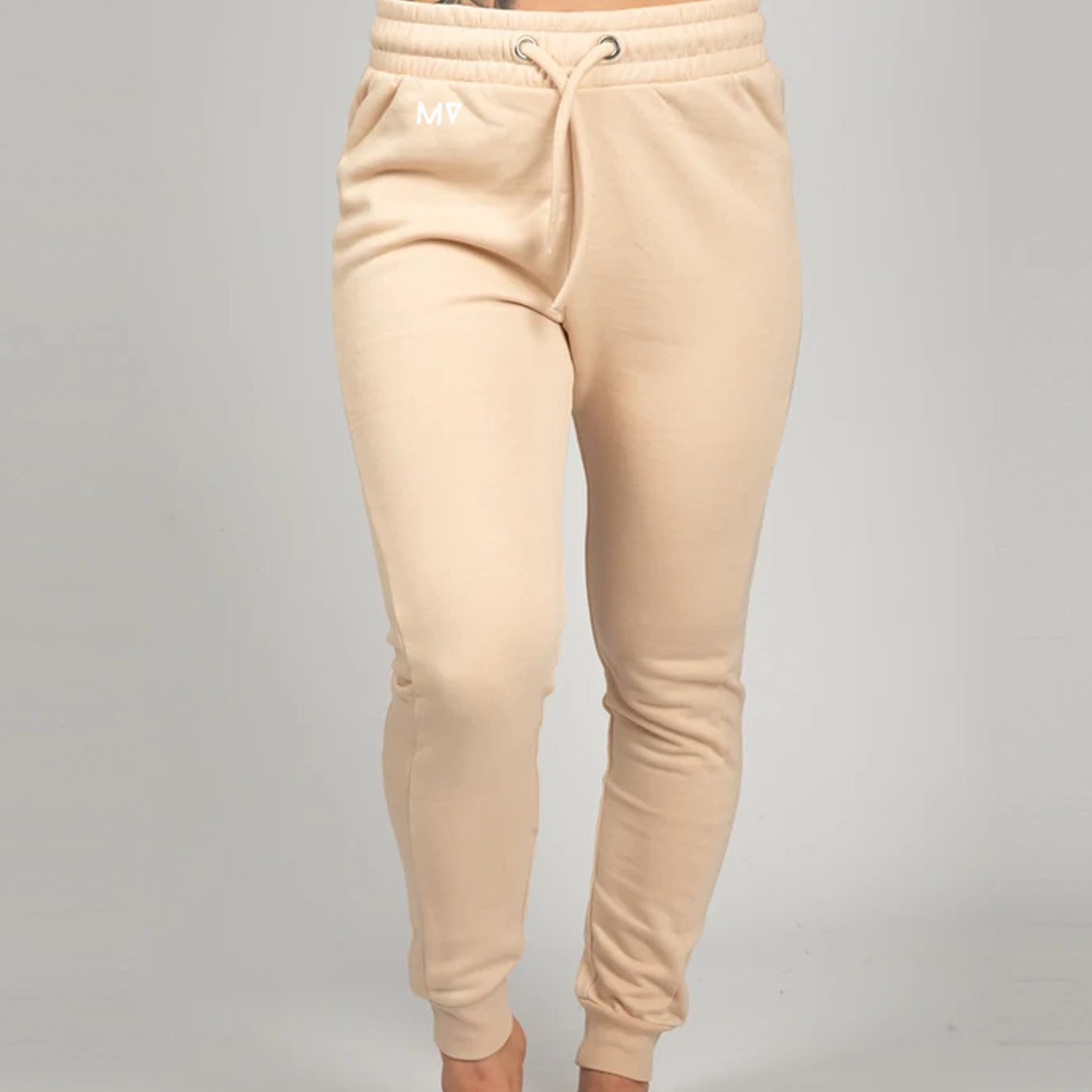 Ladies MV Fitted Joggers Nude