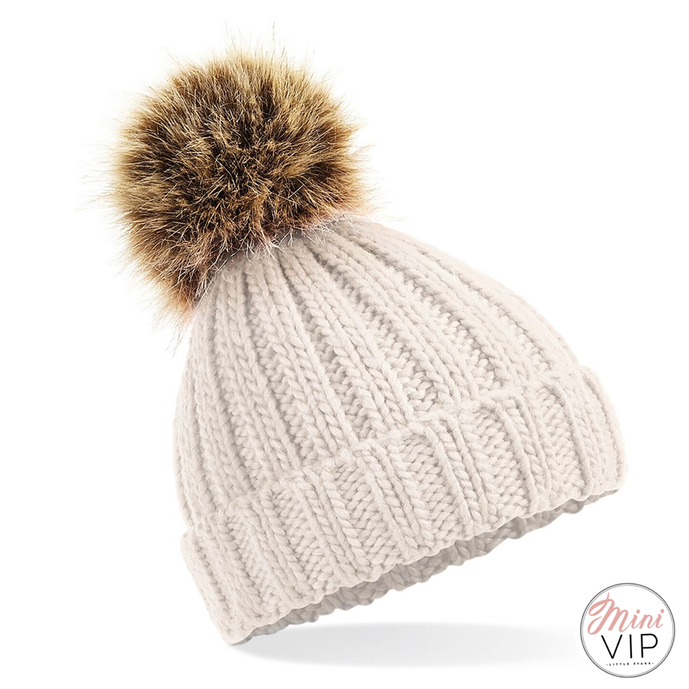 Pom Pom Chunky Beanie Hat - Infants, Junior &amp; Adult sizes