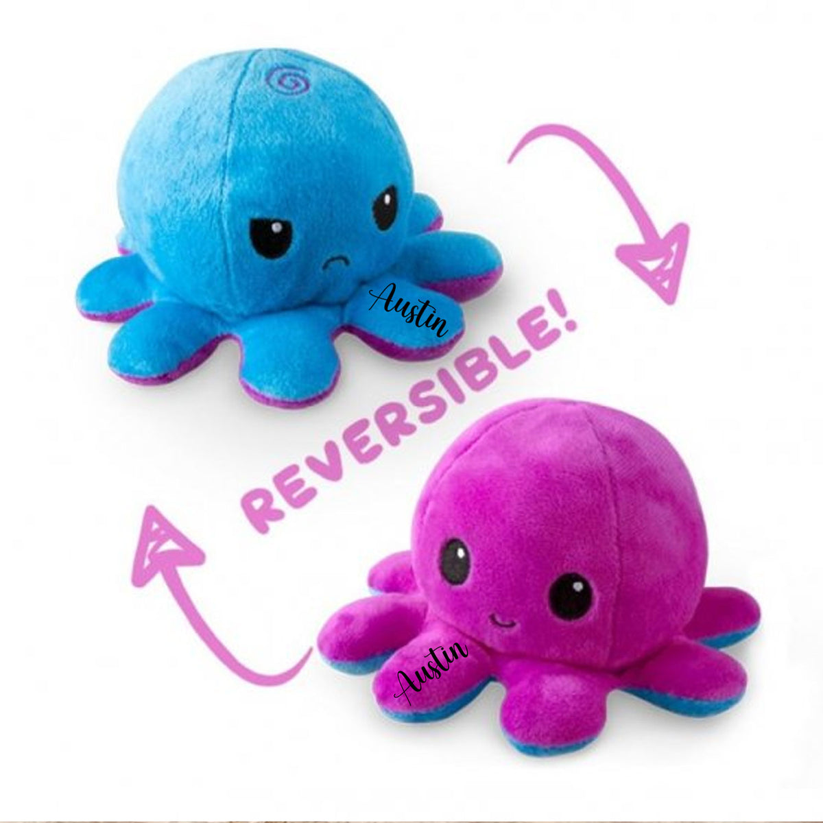 Personalised Reversible Octopus Plushy Toy