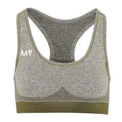 Ladies MV seamless '3D fit' multi-sport sculpt bra - Olive