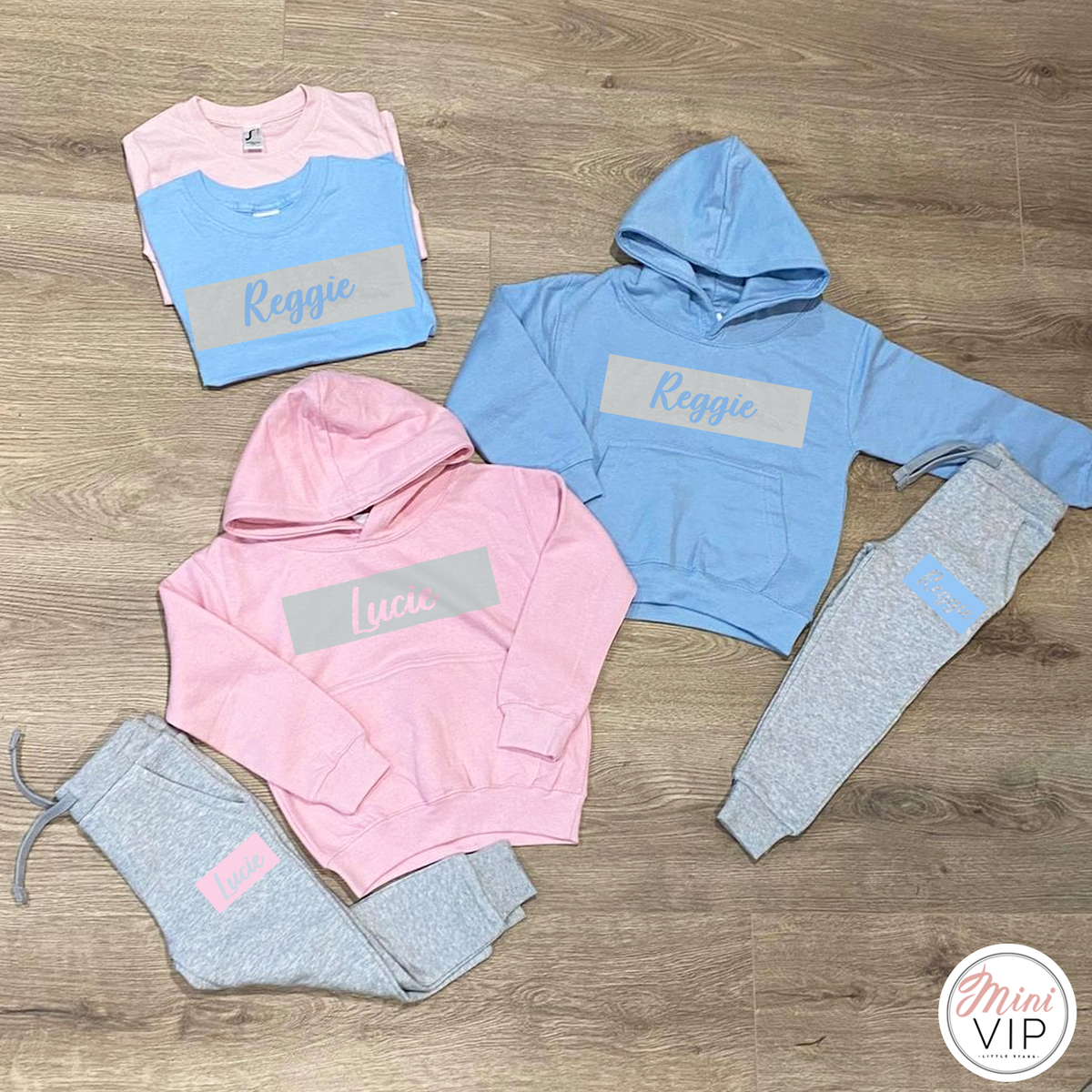Personalised Block Name Jogger / Lounge Set - available in a choice of 2 colours!