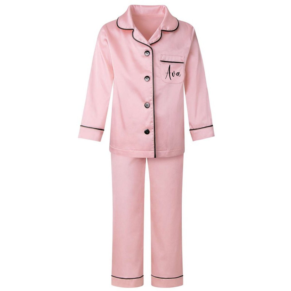 Personalised Kids Satin Pyjamas PJS
