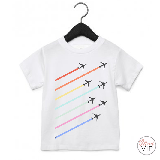 Rainbow Planes white t-shirt - MV
