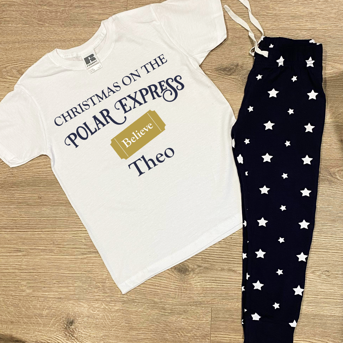 Christmas on the Polar Express - Believe Personalised Family Matching PJs