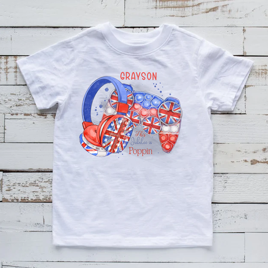 This Jubilee is Poppin' White T-Shirt - Queen's Jubilee Celebrations