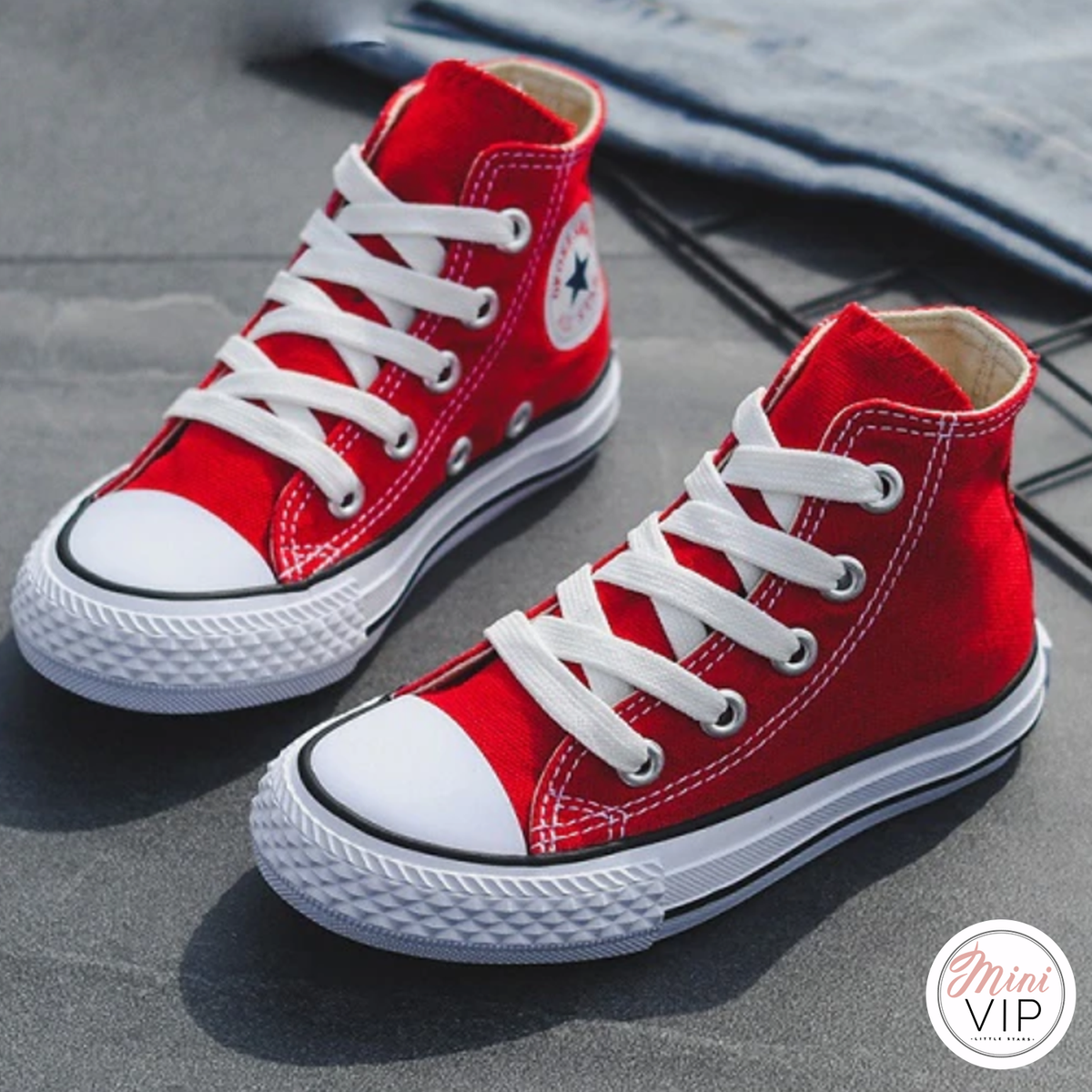 Personalised Baseball Hi-Top Canvas Trainers