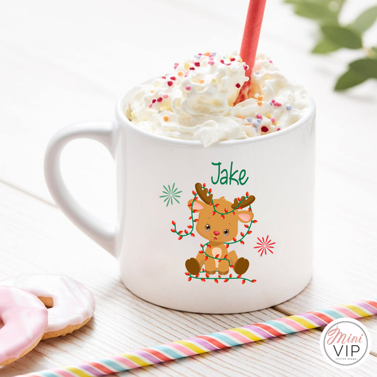 Personalised Children's Christmas Reindeer Mug