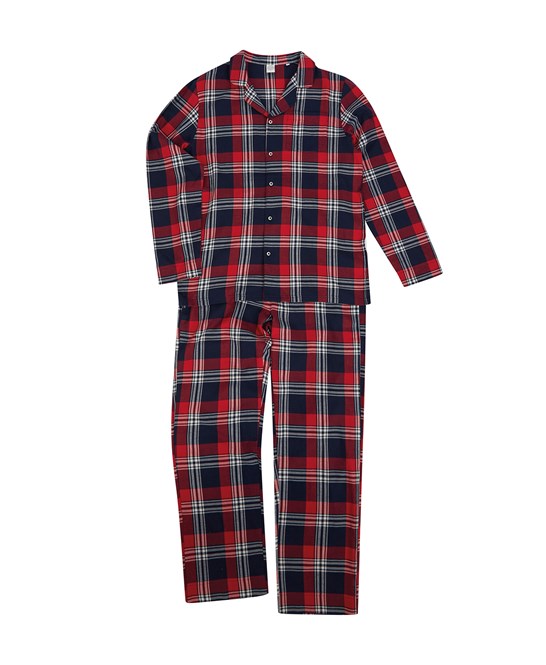 Embroidered Family Tartan Christmas Pyjamas PJs - Personalised