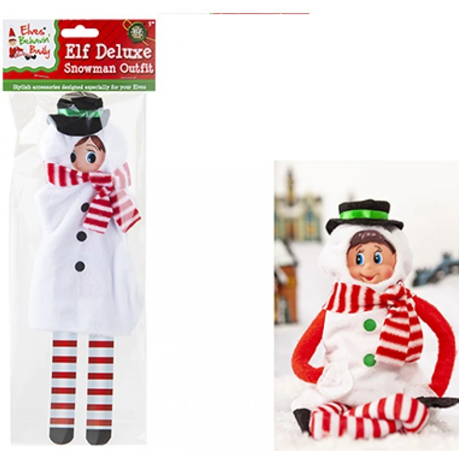 Elf Fancy Dress Snowman Outfit