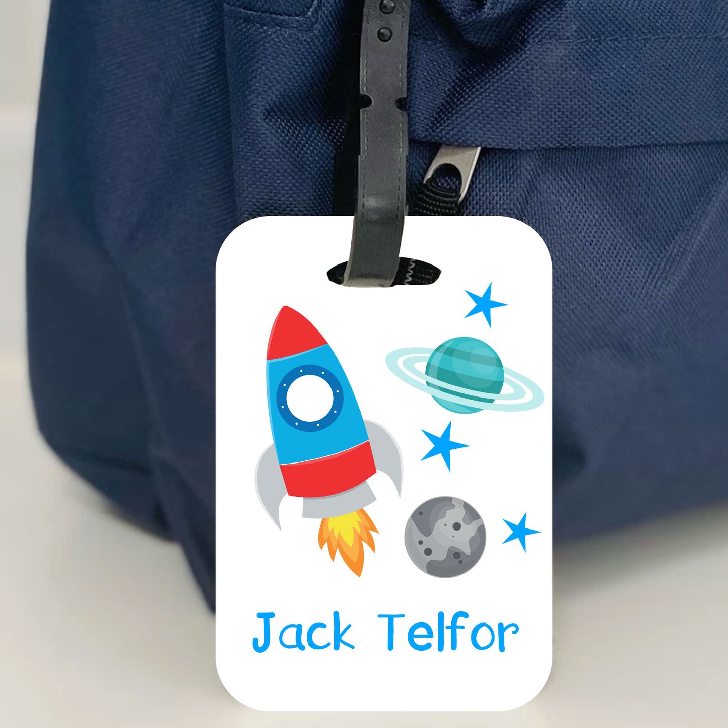 Personalised Space Bag Tag - Perfect for Back to School