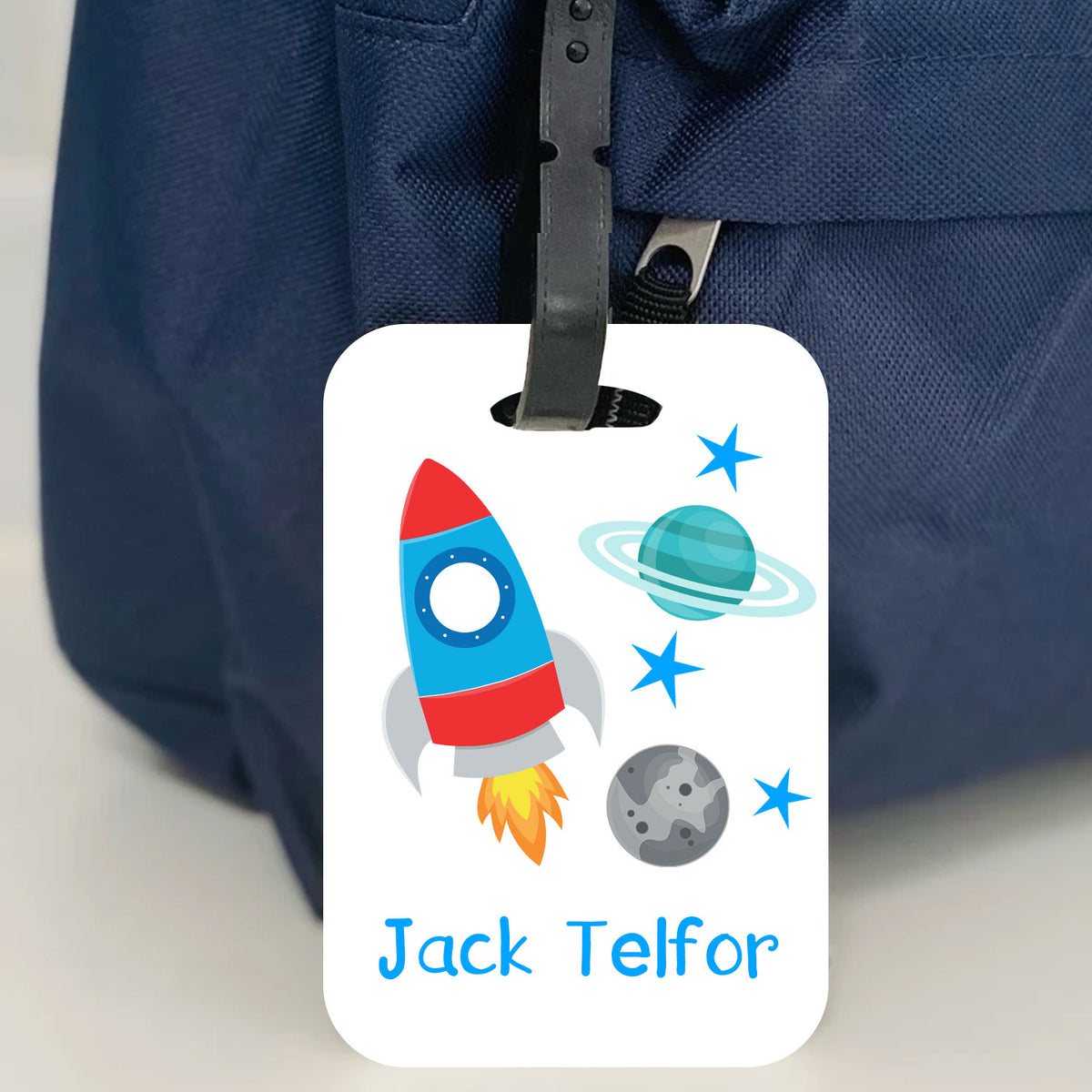 Personalised Space Bag Tag - Perfect for Back to School