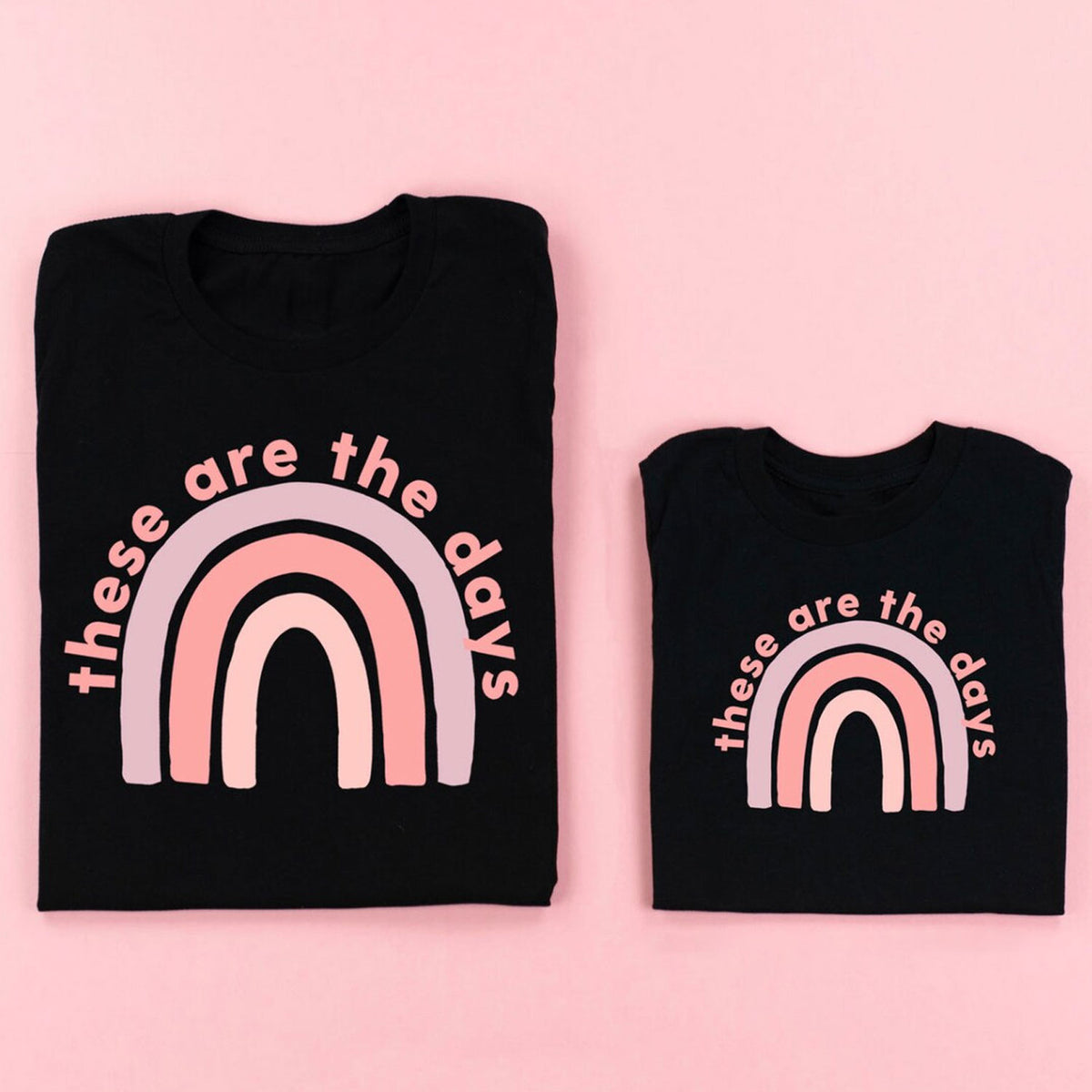 These Are The Days Black Twinning T-Shirts