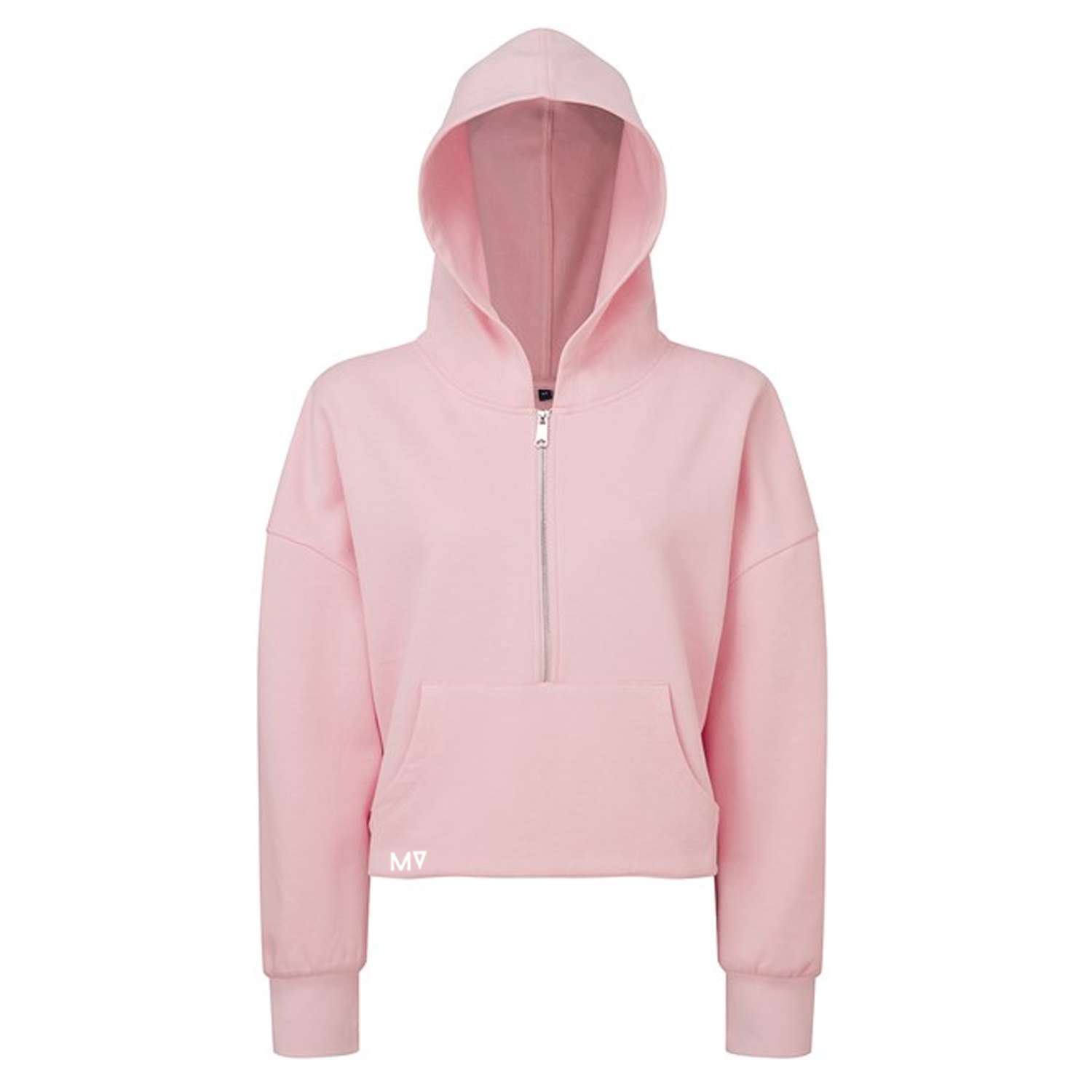 Light pink top cropped hoodie