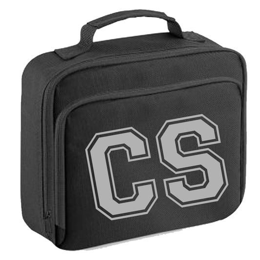 Personalised Varsity Initials Design Lunch Box Bag - other  colour options