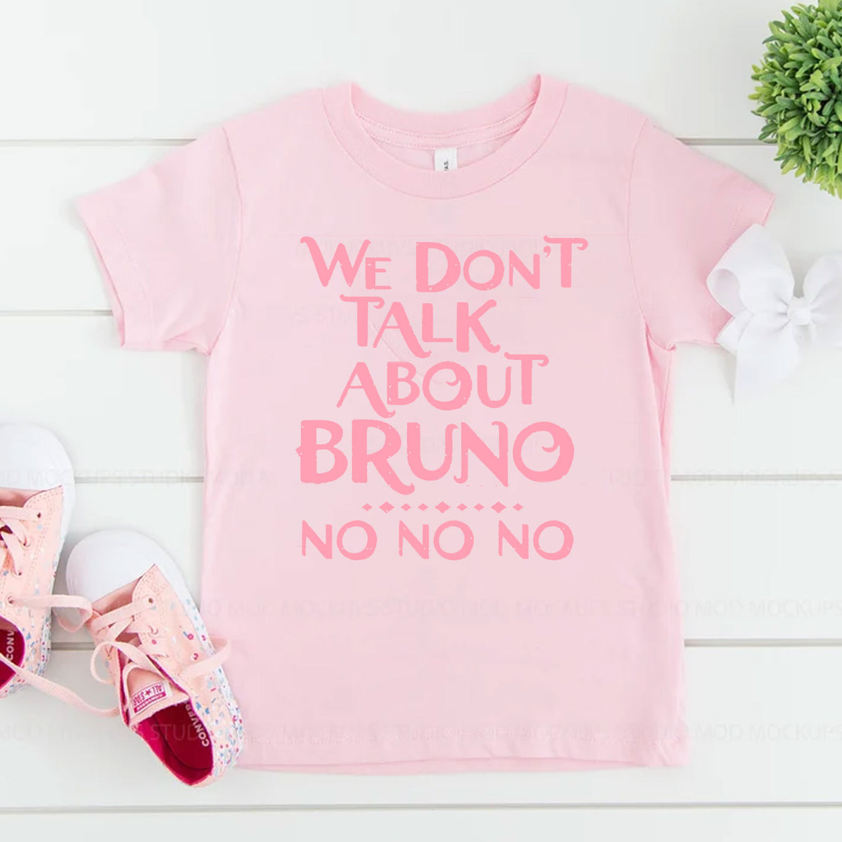We Don&#39;t Talk About Bruno - No No No Pink T-Shirt